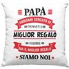 Vulfire Papà Federa per Cuscino Regalo uomo compleanno originale Idee Regali per lui per Natale festa del papà, Babbo migliore del mondo - senza Imbottitura (40_x_40_cm, Papà)