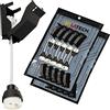 ISOLATECH Prese ceramiche antincendio GU10 con scatola di connessione e connettore rapido VDE RoHS 230-250 Volt 2A max.100W 0,75mm2 cavo LED Alogeno (qui: 20 pezzi)