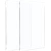 BENECREAT 2pcs 19,5 x 15 cm in Acrilico, Fustella Rettangolare Trasparente per Punzonatura, Spessore 3 mm