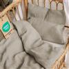 Dreamzie - Set biancheria da letto per neonati 80x80 cm + 1 federa 35x40 cm | 100% Cotone · Copripiumino in garza di cotone · Certificato Oeko-TEX - Colore Taupe