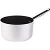 Baldassare Agnelli Pentole Agnelli ALSA105S20 Casseruola Alta con Manico, Alluminio, Argento, 20 cm