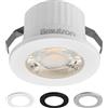 Braytron Mini faretto LED da incasso 3 W, con 3 pannelli IP54 230 V (bianco caldo (3000), BH06-00209