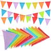 Vicloon Bandierine Triangolari Colorate, 36 Pezzi Feste Festone Striscione Bandiere, 12 Metri Festoni Decorazioni, per Matrimoni, Feste di Compleanno, Decorazioni per la Casa, Festival, Campeggio