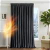 Deconovo Tende per Interni Eleganti in Velluto con Fettuccia 300x245 cm Grigio - Set di 1 Pannelli Moderni per Camera da Letto e Soggiorno, Morbide e Decorative