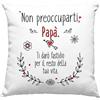 Vulfire Papà Federa per Cuscino Regalo uomo compleanno originale Idee Regali per lui festa del papà, Regalo per Babbo - senza Imbottitura (40_x_40_cm)