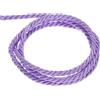 QUARKZMAN Corda Intrecciata in Poliestere 20m, 3mm 3 Strati Cordino Decorativo Ritorto Flessibile Brillante per Tenda Artigianato Regalo Borsa Decorazioni Natalizie, Viola Chiaro - 22ft
