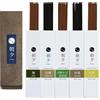 Asayu Japan Miscela d'Incenso Naturale al 100%, 5 Fragranze (Sandalo, Legno di Agar, Cipresso, Salvia Bianca e Frankincense) Bastoncini di Incensi realizatti in Giappone