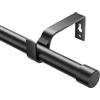 ESON CASA Bastone per tende estensibile, 76-135 cm, diametro 19 mm, regolabile, con pomelli per tende con occhielli, eleganti aste decorative per camera da letto