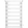 Blindecor Indus Sensa attrezzi | Tenda a rullo a doppio strato senza perforazione | Colore Bianco 110 x 220 cm (Larghezza x Altezza) | Dimensioni del tessuto 107 x 215 cm