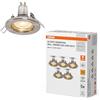 OSRAM Luce da incasso a soffitto nichel spazzolato, bianco caldo | Spot Essential, Spot lights and ceiling spots, Nichel, 25000 h, confezione da 5