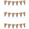 FIESTAS GUIRCA | Gagliardetto Hawaii (3m/19x27 cm) - Decorazione di Carta per Feste di Laurea e Estate - Ideale per Celebrazioni Hawaiane e Tematiche da Spiaggia - Multicolore