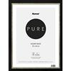 Komar BI-3040-EL-B - Cornice portafoto in legno, 30 x 40 cm, in plastica trasparente infrangibile, vetro acrilico, colore: Nero/Oro