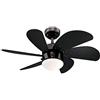 Westinghouse 78711 Ventilatore da soffitto da 76 cm Turbo Swirl bronzo duro per interni, kit di luce con vetro smerigliato opale