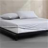 Calvin Klein - Lenzuola king size, lussuosamente morbide decorazioni per la casa, set di biancheria da letto moderno in jersey di cotone melange (grigio/blu/erica, king size)