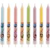Disney Dekora - Disney and Friends 8 Candele, 9 cm, Cera, Multicolore, 8 x 8 x 12 cm