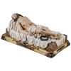 DRW Figura Cristo giacente in resina dipinta a mano 20x10x8 cm