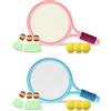 DAZZTIME Per Bambini Mini Badminton Set, Leggero Kit da Gioco e Allenamento per Bambini