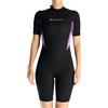 Ausing Donna Tuta Corta in Neoprene 1.5mm per acqua Fredda Tuta da Immersione Shorty Tute Bagnate L