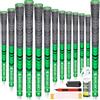 SAPLIZE Manopole da golf 13 pezzi con kit di rigonfiamento completo, di medie dimensioni, impugnature ibride per mazze da golf, verde