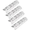 LOKHING 92071 41x10cm Piastra Diffusore di Calore Parti di Ricambio per Perfect Flame Uniflame Kenmore Bond Bbqtek Griglia,Acciaio Inox Copri Bruciatore Barre Flavorizer Accessori per Griglia (4Pack)