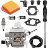 luolety Carburatore FS240 FS260, 4147-120-0625, kit carburatore per decespugliatore Stihl FS240 FS240C FS240R FS240RC FS260C FS260R FS360C FS410C Carb con aria 4147 141 0300 Filtro