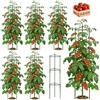 LUMYCE 6 set Pali per Pomodori: LUMYCE 130CM Sostegni per Pomodori - Traliccio per Pomodori Peonie Vite Piante Rampicanti