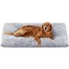 Feandrea Cuccia per Cani, Tappetino per Animali di Peluche Morbida, 140 x 100 cm, Imbottitura Soffice, Lavabile, Cuscino per Cani Multiuso, Grigio Ombré PGW205G01