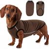 Hjyokuso Maglione per Bassotto per Cani Piccoli Taglia S - Maglione Leggero in Pile, Maglietta Elasticizzata per Mini-Bassotto Primavera, Estate, Autunno, Inverno