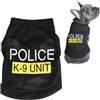 Doggie Style Store nero polizia K9 unità di cane gatto domestico canottiera maglietta maglietta t-shirt con stampa design
