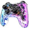 Fosmon Controller wireless, Controller di gioco con luci RGB per Switch/Lite/OLED e Android/iOS/PC/Steam/Apple Arcade MFi Games, Controller Switch Pro con funzione Turbo e vibrazione