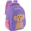 Julian Ross Zaino Scuola Elementare Bambina 43x33x15 cm Barboncino Toy - Multitasche, Schienale Ergonomico, Spallacci Imbottiti, Tasche Porta Borraccia, Grande Capacità e Design Cucciolo