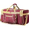 Spring Country Borsone da viaggio per uomo weekender sopra la notte borsa da trasporto leggera extra large Oxford borsone da palestra robusto impermeabile per uomini e donne 66 cm (oro blu), Oro rosso., X-Large