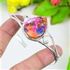 Copper Gemma Pietra Turchese 925 Argento Sterling Fatto a Mano Bracciale RM-25