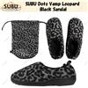 SUBU Dots Vamp Leopard sandalo nero taglia unisex