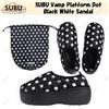 SUBU Sandalo SUBU Vamp Platform Dot nero bianco taglia unisex