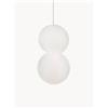 Nova Luce Lampada a sospensione piccola in vetro e cemento Zero