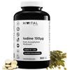 HIVITAL foods Iodio Naturale 150 mcg. 365 compresse vegane per 1 anno di trattamento. | Iodio dall'Alga Kelp Ascophyllum Nodosum. Prodotto in Europa da HIVITAL