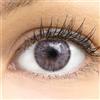 GLAMLENS Lenti a contatto colorate grigio Palma Gray - con porta lenti a contatto - grigio naturali in silicone idrogel - 2 pezzi - DIA 14,00 - senza correzione 0.00 diottrie lente a contatto