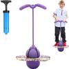 MeYuxg Pogo Stick con Maniglia, Palla per Saltare Bambini Adulti, Giochi da Esterno per Bambini, capacità di Carico 100 kg, Palla Salta Salta per L'allenamento Dell'equilibrio e Lo Sport (Viola)