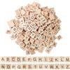 Dtenlur 300 Pz Lettere di Legno Maiuscola dalla A alla Z, Lettera Piastrelle in Legno, Lettera Alfabeto in Legno, Set di 26 Lettere Quadrate di Scarabeo 2 x 2cm, Lettere per Artigianato Fai-Da-Te