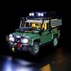 GEAMENT Set di Luci LED Compatibile Con LEGO Land Rover Classic Defender 90 - Kit Di Illuminazione per Icons 10317 Modello da Costruire (Modello di mattoncini non incluso)
