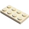 LEGO Parti e Pezzi: Bianco 2x4 Piastra x20