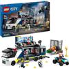 LEGO City Camion Laboratorio Mobile della Polizia, Giocattolo per Bambini e Bambine da 7 Anni in su con Veicolo Quad Bike da Costruire e Minifigure di 2 Agenti, 1 Scienziato e 2 Criminali 60418