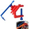 Sinbana Cancello di Avviamento e Morsetto per Pista a Due Corsie, Accessori da Corsa in Plastica PLA Facile da Installare Compatibile con Piste Hot Wheels (Rosso e Blu)