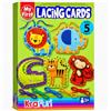 KRAFUN Kit di Carte di Allacciatura Safari per Bambini 3+ Anni, 5 Progetti Fai da Te (Leone, Scimmia, Elefante), Istruzioni, Giocattolo Educativo per Motricità Fine