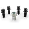 H&R Set di bulloni antifurto per Ruote R13 M14x1.50x27mm sferici Nero - 4 Bulloni Antifurto incl. Adattatore