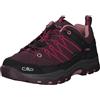 CMP Kids Rigel Low Trekking Shoes Wp, Scarpe da trekking Unisex - Bambini e ragazzi, Prugna-Peach, 33 EU