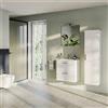 VITRA Mobile Bagno sospeso Vitra con Lavabo colore Bianco Lucido 60 cm