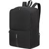 Samsonite TA Revolution - Zaino da cabina pieghevole 45 x 35 x 20 cm, bagaglio a mano leggero per EasyJet, dettagli riflettenti, 0,20 KG, Nero