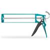 TOTAL - Pistola per Silicone - Con Applicatore Chiuso - Sigilla e Ripara Giunti e Angoli - Con Piastra di Spinta Doppia - Impugnatura Comoda in Alluminio - Lunghezza 230 mm